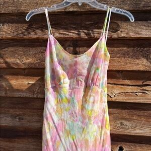 ASTR the label fully lined maxi dress watercolor